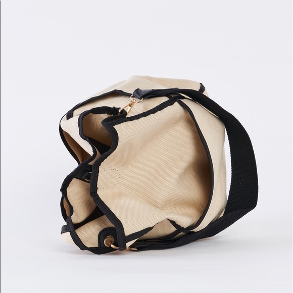 Canvas Colorblock Tote Shoulder Bag - Picture 4 of 10